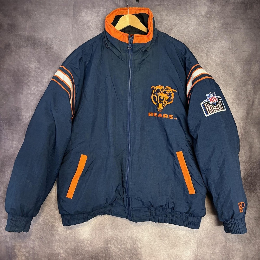 Vintage Pro Player Chicago Bears Reversible Jacket Mens 2XL NFL Football